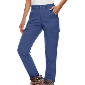 Meilleur produit tendance Vêtements d'extérieur tendances Pantalons cargo pour femmes Tenue personnalisée de couleur unie Pantalons cargo respirants pour femmes - Product Image 5