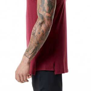 La camiseta sin mangas de entrenamiento informal de gimnasio para hombre más vendida, transpirable y tela de punto de secado rápido, cuello redondo de algodón 100% - Product Image 3