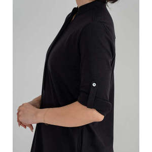 Vestido informal de mujer con estilo de camisa con tapeta oculta - Product Image 4