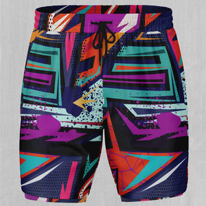 Short en polyester 100% décontracté personnalisé pour hommes, marque privée, motif solide, matériau tissé respirant par sublimation, fabriqué sur commande - Product Image 4