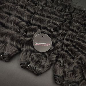 Extensiones de Cabello Humano Remy Virgen Vietnamita de Calidad Premium 2025, Doble Trama a Máquina, Cutícula Completa, Jerry Curl, Paquete de 100g, ¡Oferta Caliente! - Product Image 1