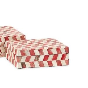 Elegant Rectangle Bone Inlay Jewelry <b>Box</b> Checkered Pattern Modern-Style Eco-Friendly Storage for Rings Pendants Earrings Best - Product Image 6