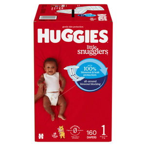 Pour Huggies Little Snugglers Baby Couches Taille 1 (8-14 Lbs) Lot de 160 - Product Image 1