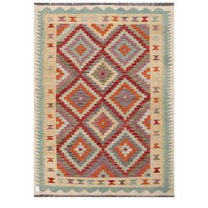 Alfombra Imaco Maimana Afganistán Kilim 198 X 143 cm Textil para el Hogar - Product Image 1