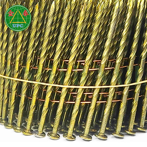 2.87x70mm tailles personnalisées palettes en acier clous de bobine revêtement de couleur jaune pour pistolet à air comprimé avec conception de tige de vis de l'usine du Vietnam - Product Image 4