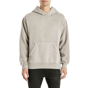 Vente en gros 2025 Sweat à capuche et pantalon sérigraphié en soie délavé à la pierre à l'acide 2024 pour hommes grande taille épais et chaud chandails de survêtements - Product Image 5