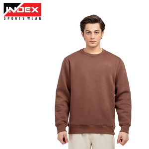 Sudadera de Cuello Redondo Blanca para Hombre, Marca INDEX SPORTSWEAR, Corte Regular, Color Sólido, Tejido de Punto, Estilo Casual para Otoño - Product Image 4