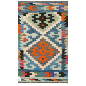 พรมกิลิม ไมมาณา อัฟกานิสถาน ขนาด 122 x 75 ซม. สำหรับตกแต่งผนัง - Product Image 1