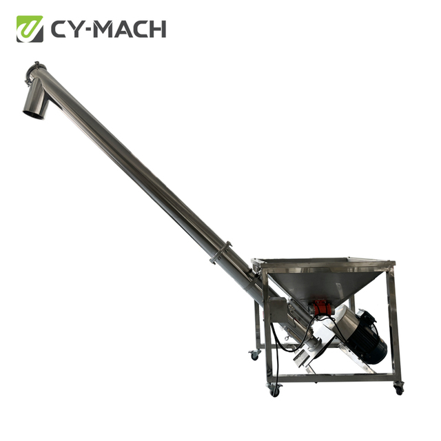 Stainless Steel Carbon Wood Chips Auger Conveyor Fertilizer Screw Conveyor for Animal Feed