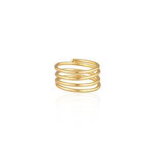 Wholesale Price Fashion Simple Brass <b>Ring</b> Gold Plated Plain <b>Rings</b> Women Fashion Minimalist Brass <b>Ring</b> Gift For Casual And Party - Product Image 1