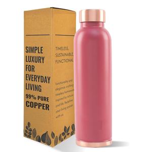 Aesthetic <b>Bottles</b> Perfect for Gifting Copper <b>Water</b> <b>Bottle</b> <b>1</b> <b>Litre</b> Capacity Stylish <b>Bottle</b> for Serving as Return Gift for Party - Product Image 6