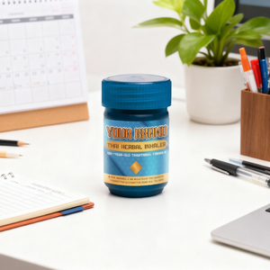 Inhalador Nasal de Plástico con Mentol y Alcanfor Herbales Tailandeses, Alivio Natural con Aroma para un Aliento Fresco y Relajación - Product Image 2