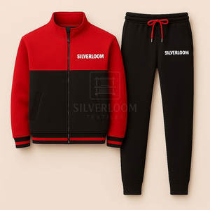 Conjunto de chándal de algodón con logotipo personalizado para hombre, 6 opciones de color | Ropa deportiva de alta calidad y ropa deportiva informal | OEM y ODM disponibles - Product Image 4