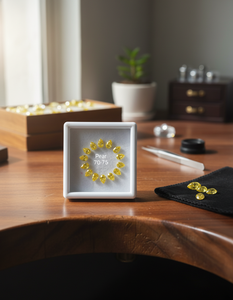 Diamant de laboratoire de forme poire, jaune fantaisie, pierre en vrac, clarté VVS-VS, diamants remplis pour bague de fiançailles, bijoux - Product Image 4