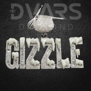 จี้คุณภาพสูงแบบยูนิเซ็กซ์ ผลิตตามสั่ง เงินแท้ 925 ประดับเพชรเลี้ยงในห้องปฏิบัติการ ชุบทองคำขาว โลโก้แบบ Iced Out สไตล์ฮิปฮอป สำหรับงานปาร์ตี้ - Product Image 6