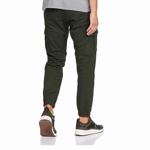 Venta al por mayor Unisex Vintage Casual Cargo Pantalones verde oscuro personalizado Logo etiqueta transpirable Cordura Material medio múltiples bolsillos - Product Image 2