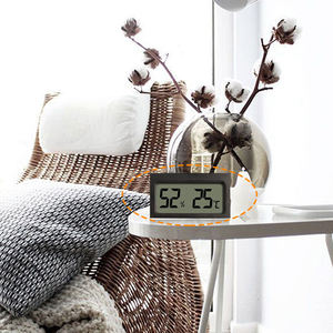 เครื่องวัดอุณหภูมิแบบดิจิตอลไฮโกรมิเตอร์มินิแอลซีดีเครื่องวัดความชื้นอุณหภูมิในร่มตอบสนองรวดเร็วความแม่นยำสูงเครื่องวัดขนาดกะทัดรัดสำหรับบ้าน - Product Image 6