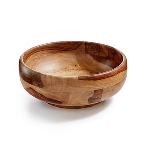 Saladier rustique ferme Style moderne plat en bois bol de service vacances noël décoratif fruits bol naturel fini - Product Image 3