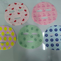 Professional Color Print Cartoon Animal Design Cotton Facial Mask Sheet Unique Eco-friendly Hydrating Oil-Control Dry Use