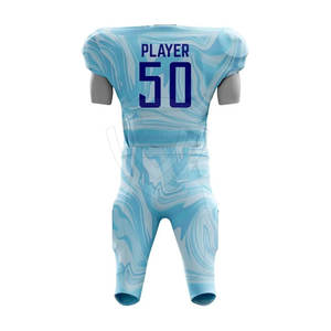 Uniforme de fútbol americano personalizado para hombre, de alta calidad, transpirable, de talla grande, conjuntos de manga corta, servicio OEM al por mayor, novedad - Product Image 2