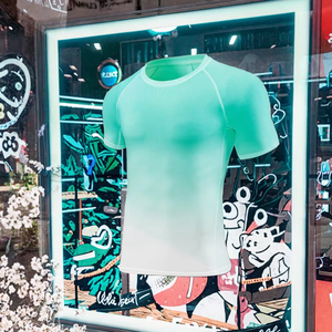 Rashguard MMA à manches courtes pour homme, imprimé sur mesure, respirant, écologique, en polyester/nylon, séchage rapide, sublimation - Product Image 2