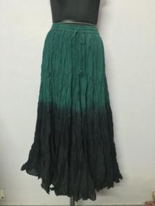 Falda Larga de Danza del Vientre, Estilo Tribal, 25 Yardas de Largo, Algodón Gitano, Talla Grande, Verano, Hecha a Mano, Ecológica, Transpirable - Product Image 6