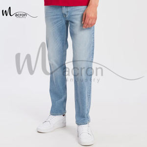 Jeans droits mi-hauts, nouvelle conception, légers, respirants, meilleur fournisseur avec logo personnalisé, écologiques, disponibles en différentes couleurs - Product Image 2