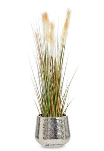 La maceta y maceta de metal más vendida con acabado cepillado sutil y marco contemporáneo hecho para la decoración de la recepción - Product Image 3