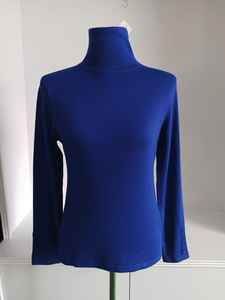 Pull à col roulé d'hiver décontracté à la mode de haute qualité pour femmes bouton détail Polyester/coton Anti-boulochage pull tricoté - Product Image 4