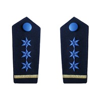 Écusson d'épaule personnalisé pour uniforme royal, à coudre, en dentelle, avec épingles de sûreté, en tissu toile brodé, réutilisable, haute qualité, OEM