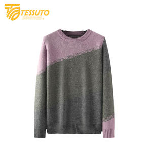 Pull ample et décontracté en tricot à col rond pour hommes Streetwear tricoté pull en tricot pour hommes pull décontracté pour hommes - Product Image 4