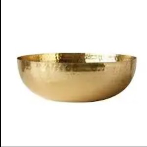 Cuenco para servir alimentos de Metal martillado Chapado en latón elegante hecho a mano al por mayor alto exigente cuenco para servir alimentos de Metal más vendido - Product Image 3