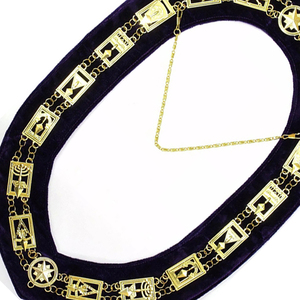 Cryptic Mason Royal & Select Master Collar de cadena Regalia Purple Backing Tela de alta calidad con collar de cadena personalizado - Product Image 6