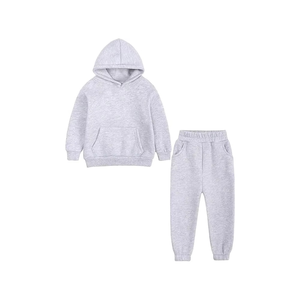 2025 séchage rapide et respirant polaire enfants à capuche enfants survêtement survêtement ensemble mode survêtement haute qualité vêtements de Sport - Product Image 1