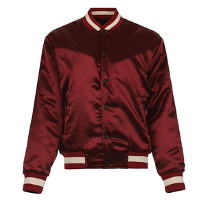 Nouveau élégant Satin femmes Collage université recadrée culture Vatsity veste doublure douce Bomber veste Letterman Satin Varsity vestes - Product Image 6