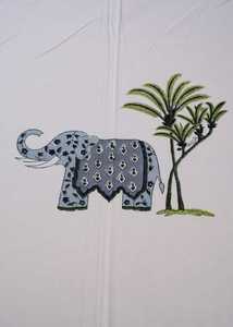 หมอนผ้าปูเตียงผ้าฝ้าย100% พรีเมียมพิมพ์ลายช้างทอมีการซักง่ายน้ำหนักปานกลาง - Product Image 2