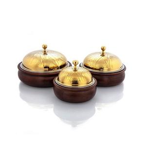 Cacerola de Madera y Nácar con Tapa Metálica, Utensilios de Cocina, Almacenamiento de Alimentos, Olla Caliente a Precios Asequibles - Product Image 5