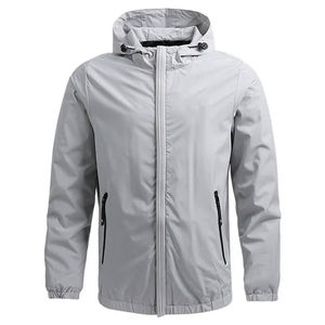 Haute qualité 2025 personnalisé coupe-vent extérieur Soft Shell homme veste respirant à manches longues à capuche avec fermeture à glissière et dernière conception - Product Image 1