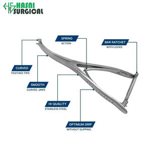 Espátula Manual de Acero Inoxidable de Alta Resistencia, 2 Mordazas, 11 cm Plana, Hoja de 15 mm, Certificación CE - Product Image 4