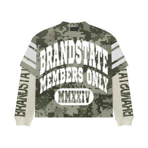 Personnalisé Hip Hop Double Couche Plaid Jacquard Tricot Jersey Manches Longues Surdimensionné T-Shirt Anti-Rétrécissement Protection UV Tissu 300g pour Hommes - Product Image 4