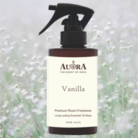 Désodorisant d'ambiance liquide longue durée 100 ml aux senteurs indiennes d'huile essentielle de vanille écologique de qualité supérieure