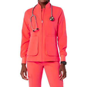 Dernier modèle de tunique uniforme extensible pour spa de beauté Ensembles de gommage pour infirmière de laboratoire hospitalier tissé respirant - Product Image 1