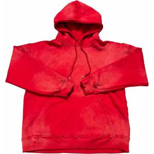 Couleur rouge avec lavage à l'acide 450 gsm sweats à capuche avec pull personnalisé Offre Spéciale tendance sport sweat à capuche unisexe de qualité supérieure - Product Image 2