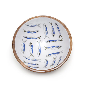 Ensaladera de madera impresa con esmalte, cuenco para servir sopa hecho a mano para restaurantes y hoteles, el precio más bajo - Product Image 2