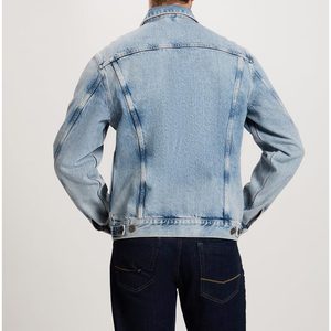 Chaqueta Vaquera Elástica para Hombre, Prenda Exterior Informal, Ligera y Transpirable con Cierre de Botones Clásico - Product Image 2