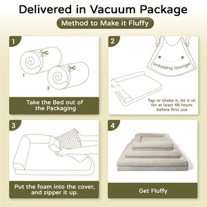 Duurzame Afneembare Hoes Luxe Grote Wasbare Orthopedische Boucle Waterdichte Traagschuim Hondenbed Hondenmat Kennel - Product Image 5