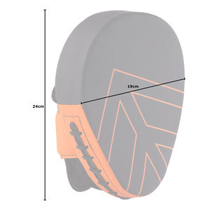 Color naranja negro La más alta calidad en diferentes formas Buen proveedor Cuero de PU Forma curva Lucha Punzonado Manoplas DE BOXEO - Product Image 6