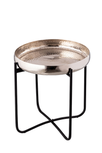 Mesa de centro de hierro forjado de estilo antiguo nórdico con tapa redonda colorida Mesa de té simple para el hogar - Product Image 4