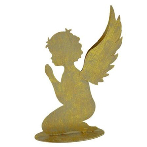 Metal <b>Easter</b> Modern Design Fairy Sculpture Statue Merry Christmas Gift Decorate Wooden House Table - Product Image 2