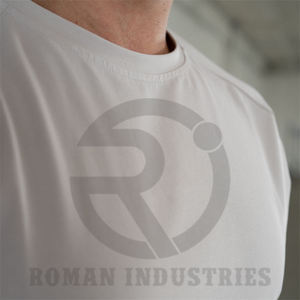 เสื้อยืดผู้ชายผ้าฝ้ายโพลีเอสเตอร์เนื้อแข็งสำหรับฟิตเนสยิมฟิตเนสยิมออกแบบได้ตามต้องการ - Product Image 4